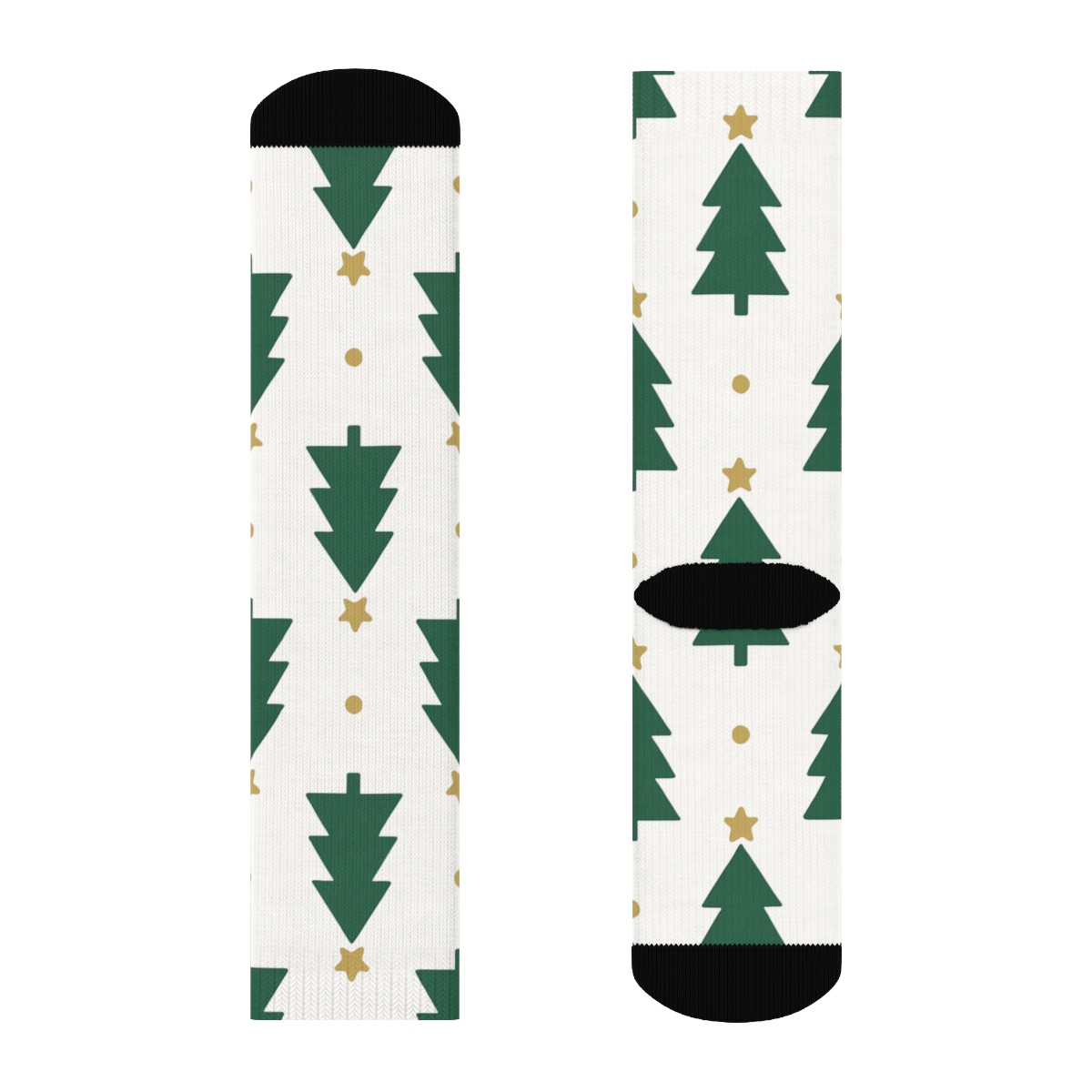 Minimalist Tree Icons In Xmas Dot Matrix soft everyday crew socks