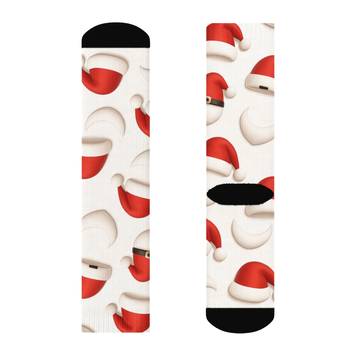 Modern Minimalist Icon Santa Hat Tessellation stylish athletic crew socks