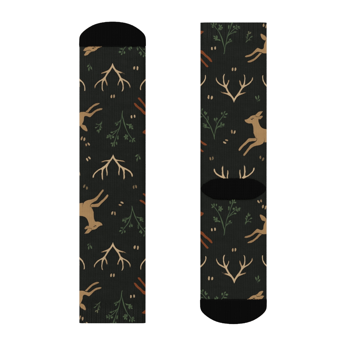 Moonlit Antler Bands Deer Edition premium sports crew socks
