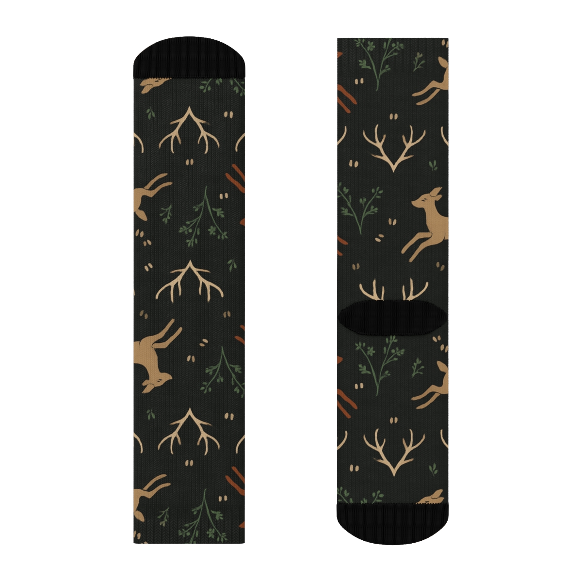 Moonlit Antler Bands Deer Edition premium sports crew socks