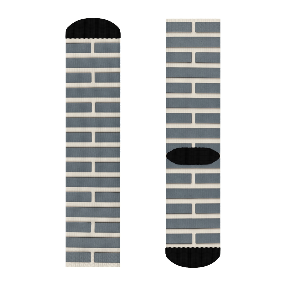 Narrow Brick Offset unique graphic crew socks
