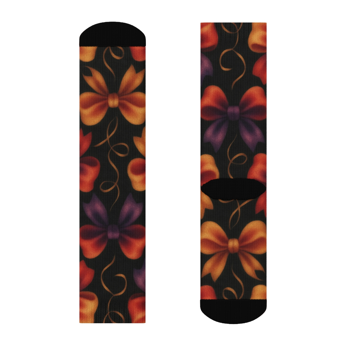 Nebula Bows And Ribbons Presents premium sports crew socks