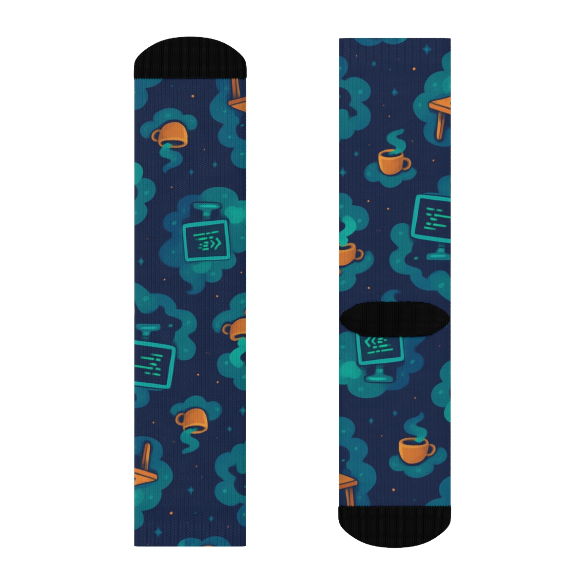 Nebula Grid Of Software Developer Icons custom crew socks