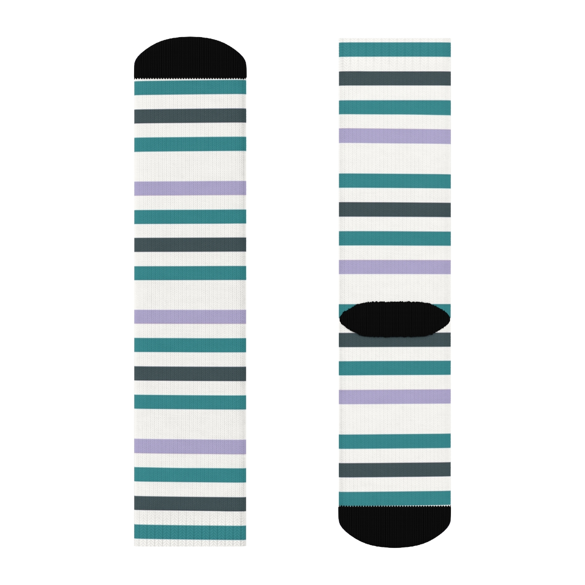 Nebula Stripe Intervals personalized crew socks