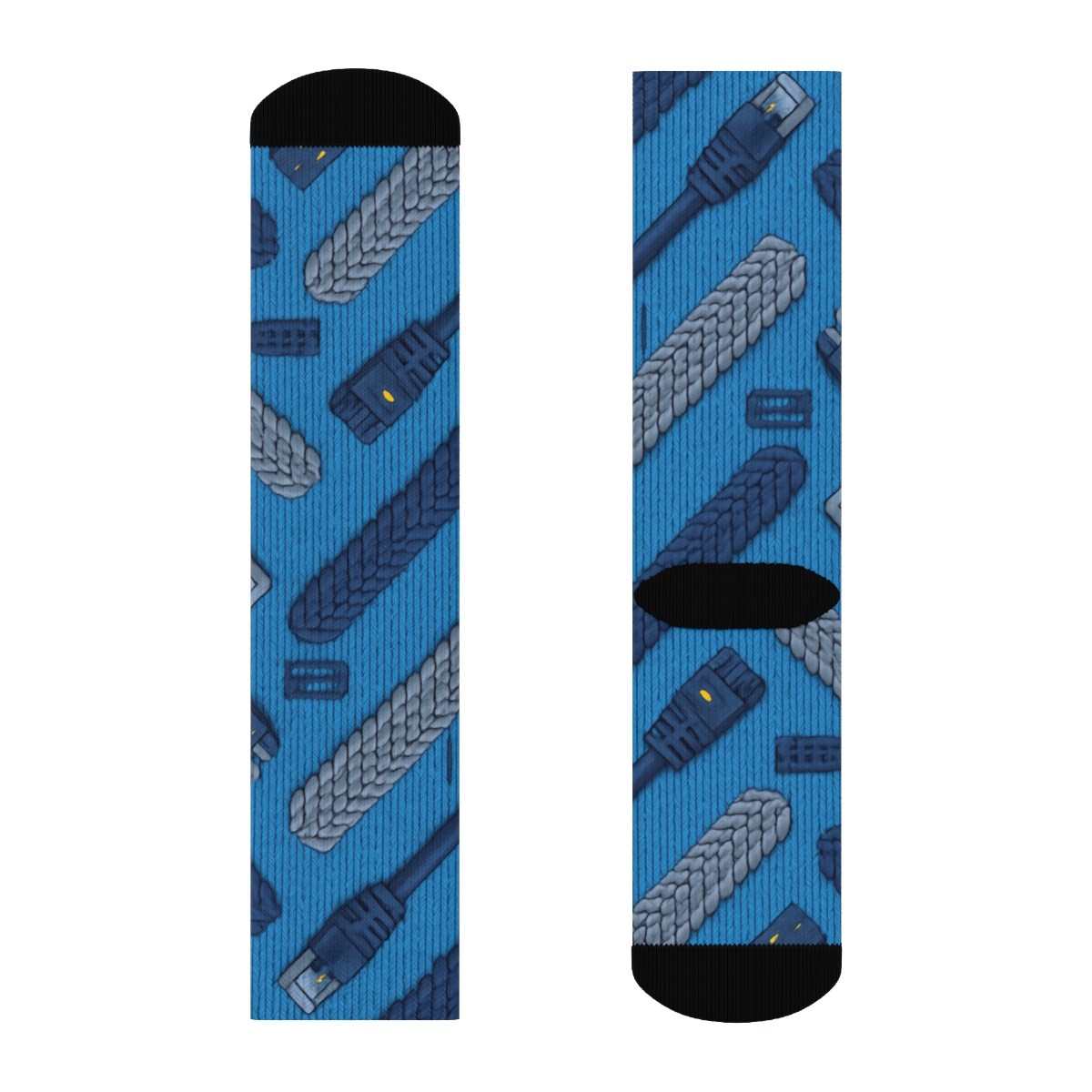 Network Administrator Knitted Cable Chevron premium sports crew socks