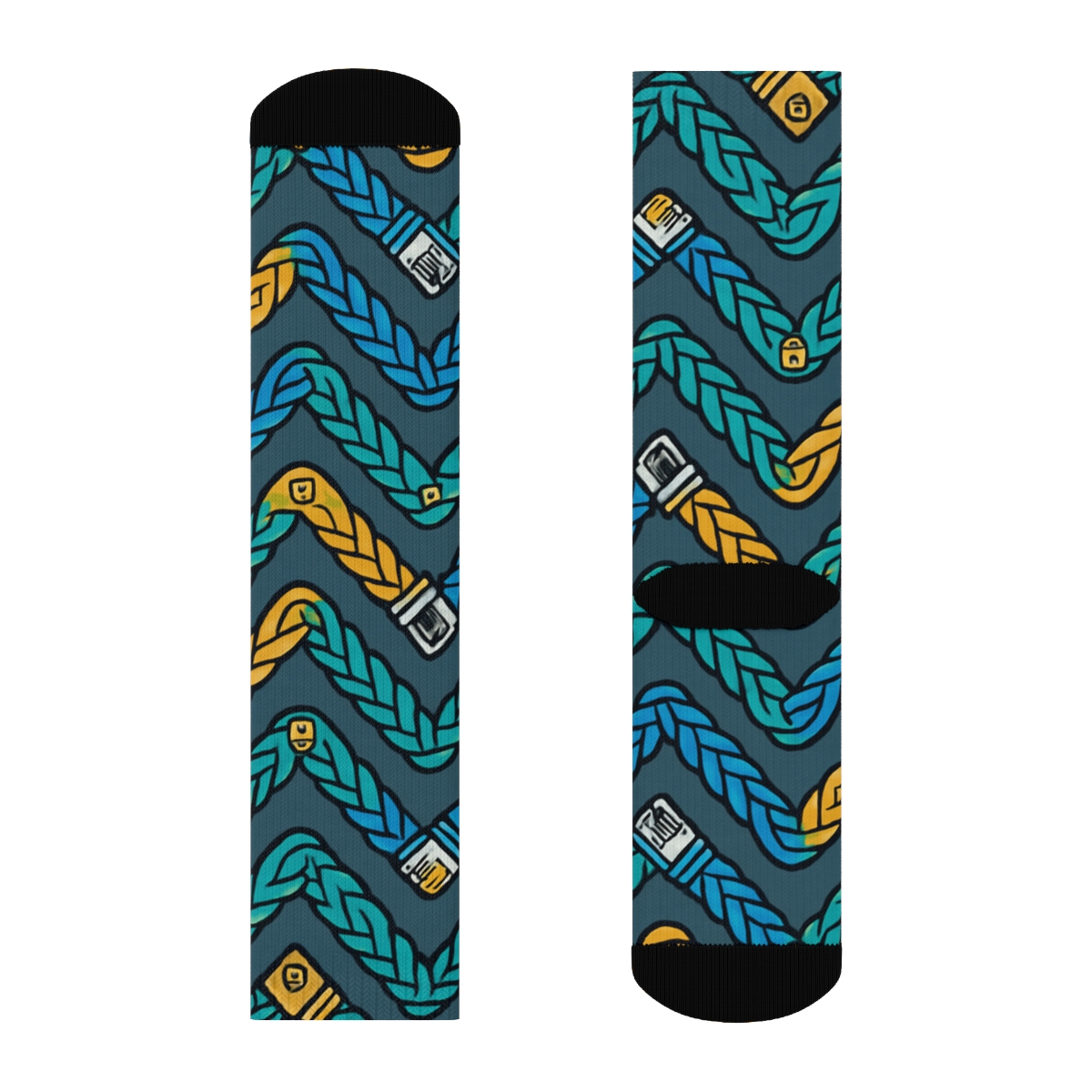 Network Administrator Nebula Cable Chevron custom crew socks