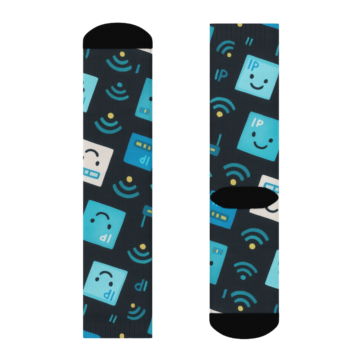 Packet Parade Pattern Network Administrator Edition premium sports crew socks