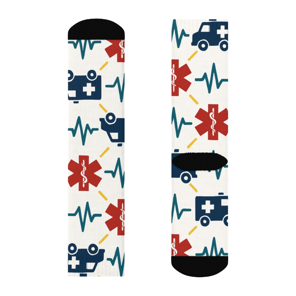 Paramedic-Pattern Response Grid soft everyday crew socks