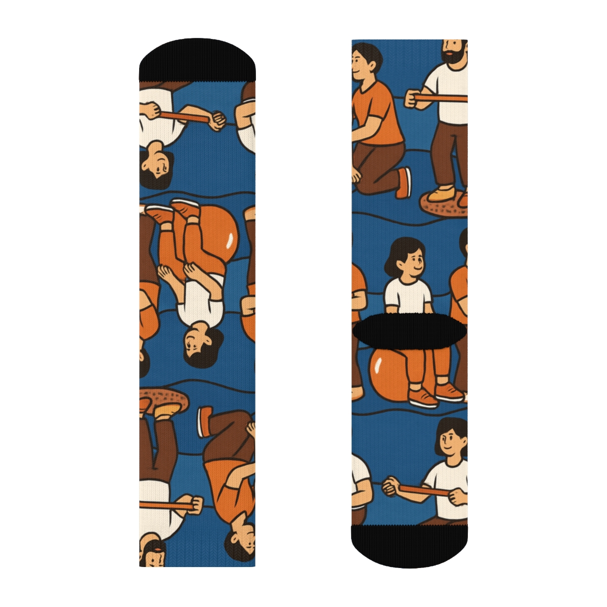 Physical Therapist Tool Parade Scatter custom crew socks