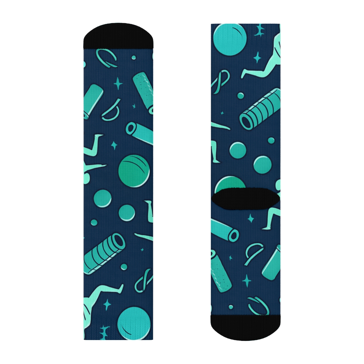 Physical Therapist Wellness Constellation Pattern trendy patterned crew socks