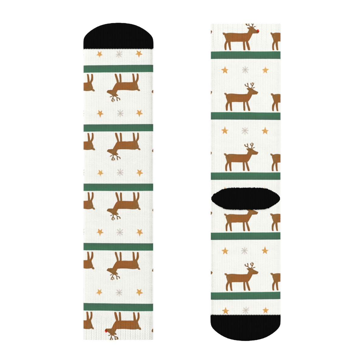 Pine Band Reindeer Parade Rudolph Edition custom crew socks