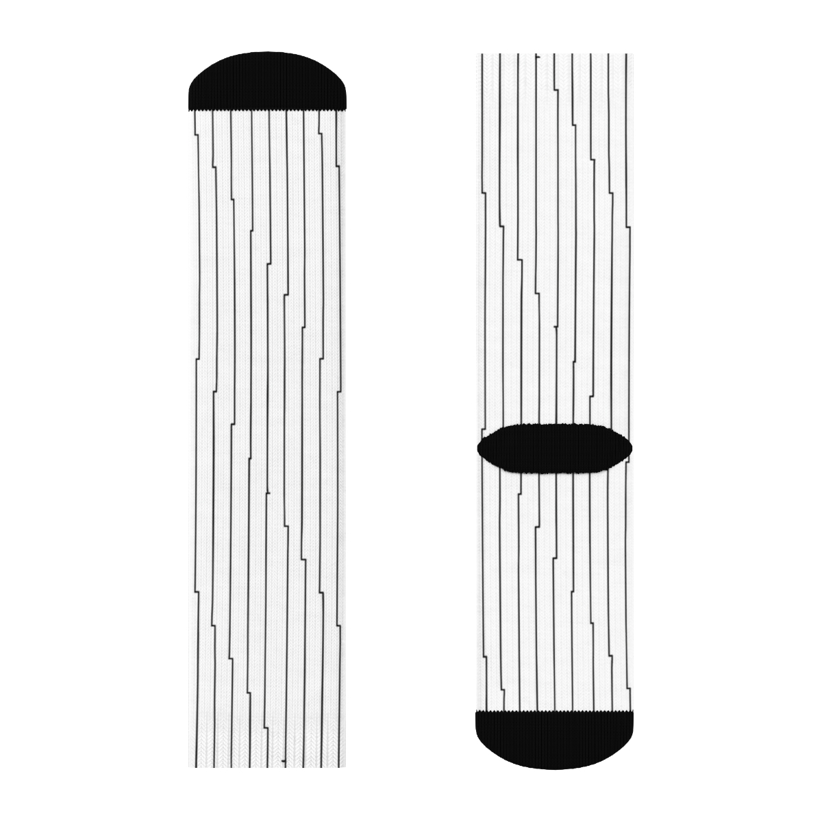 Pinstripe Micro Step Grid comfortable cotton crew socks