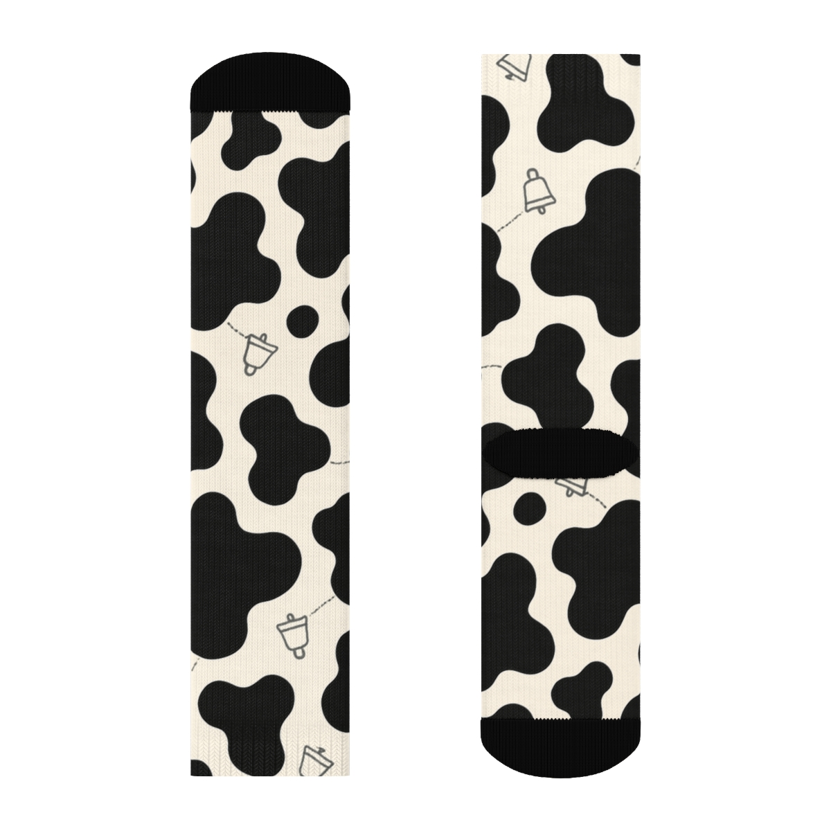 Playful Pastoral Cowbell Constellation Scatter comfortable cotton crew socks