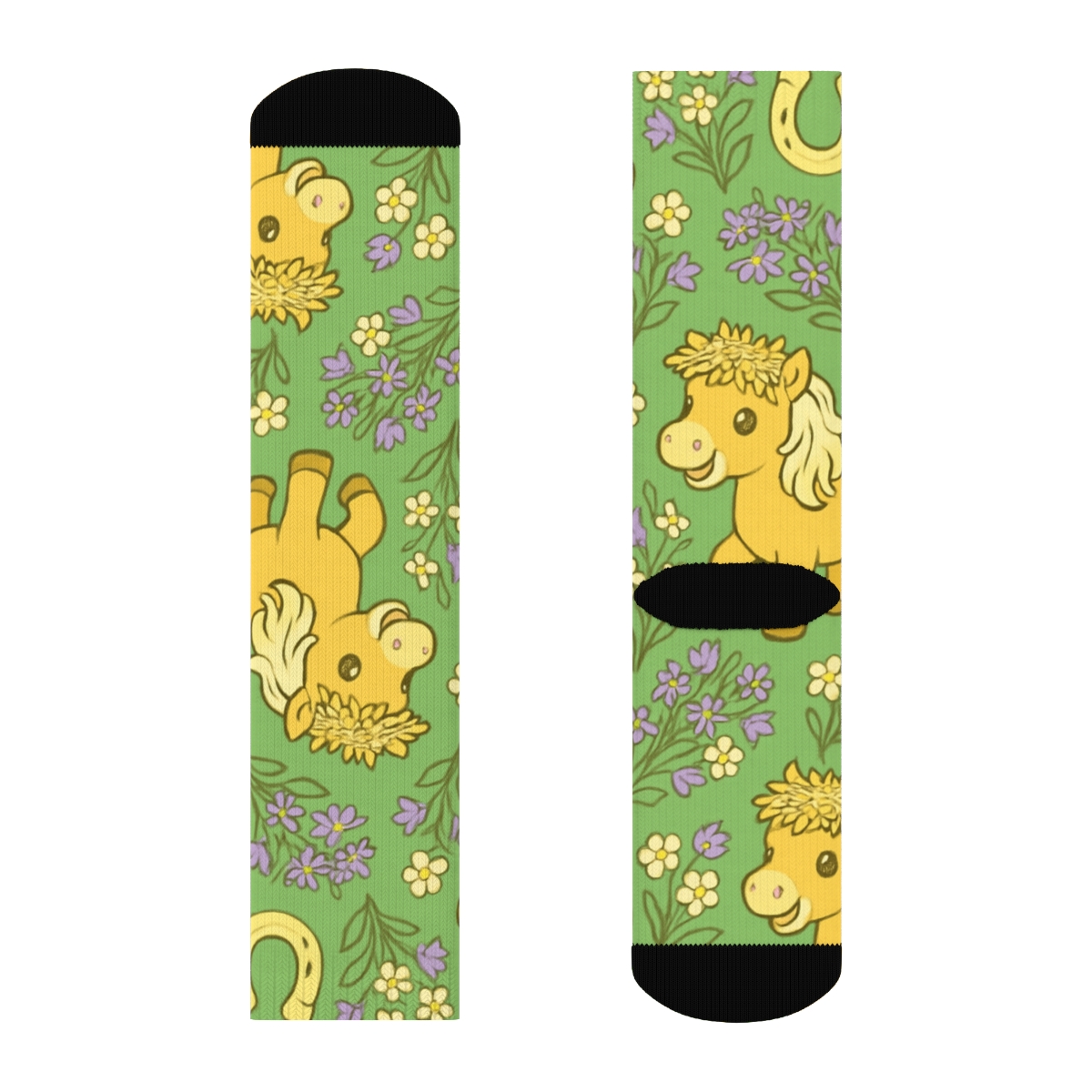 Pony Pasture Crown Tessellation custom crew socks