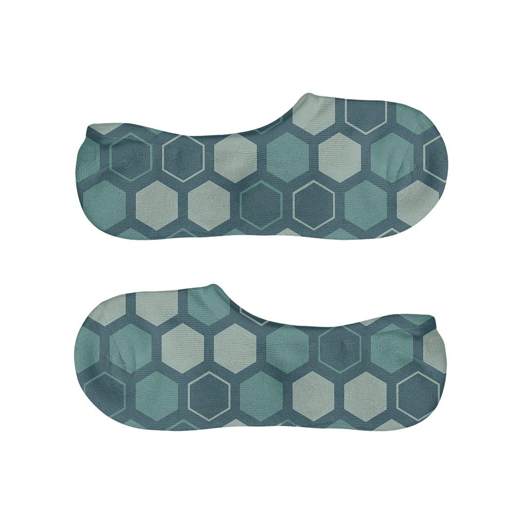 Micro Hex Rhythm personalized invisible socks