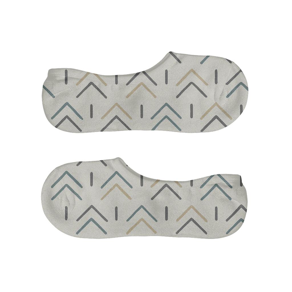 Micro Chevron Meadow breathable no-show socks
