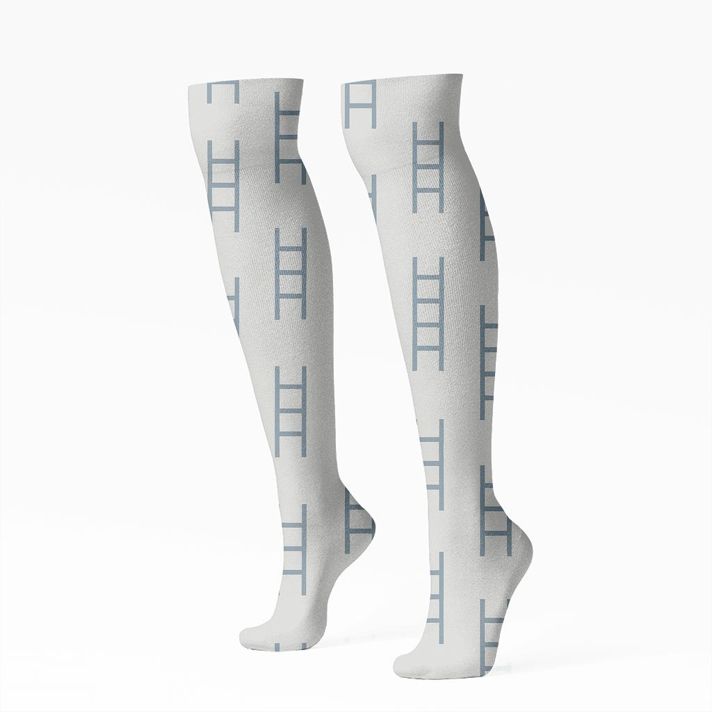 Fine Ladder Shift custom knee-high socks