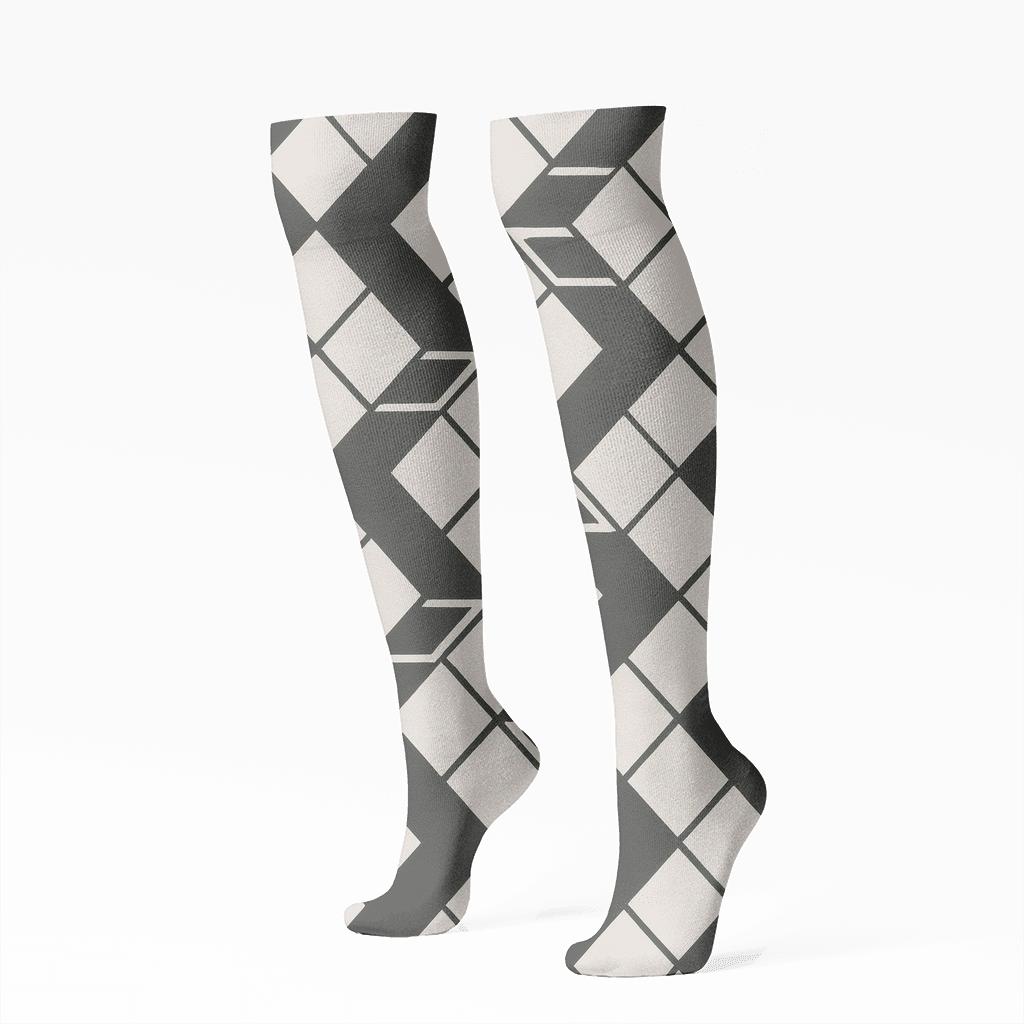 Light Prism Tessellate personalized knee-high socks