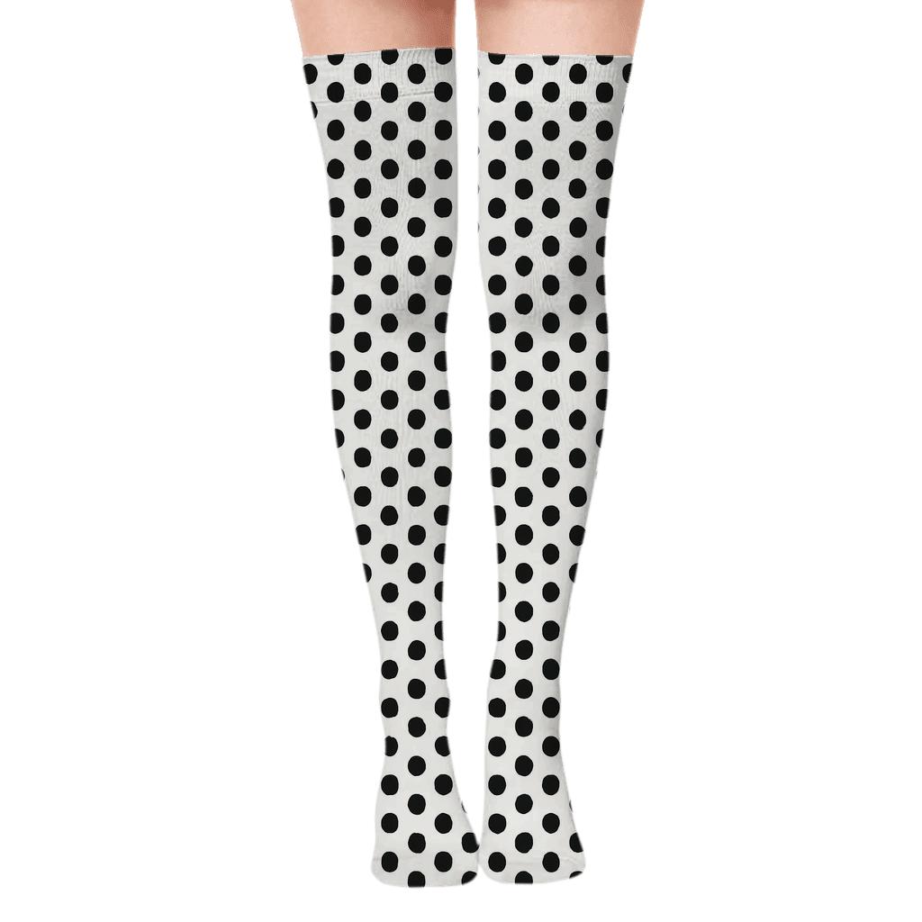Tiny Dot Relay personalized over-the-knee socks