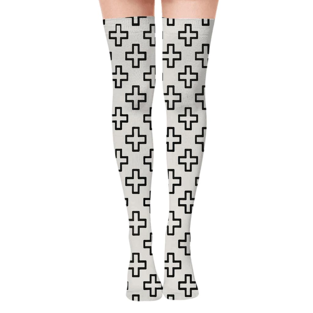 Gentle Cross Pack custom over-the-knee socks