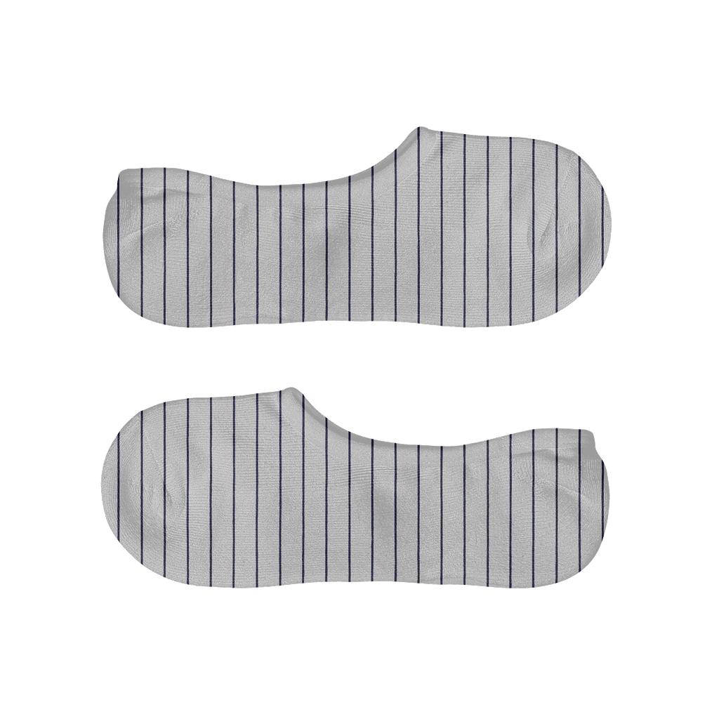 Micro Pinstripe Array custom no-show socks