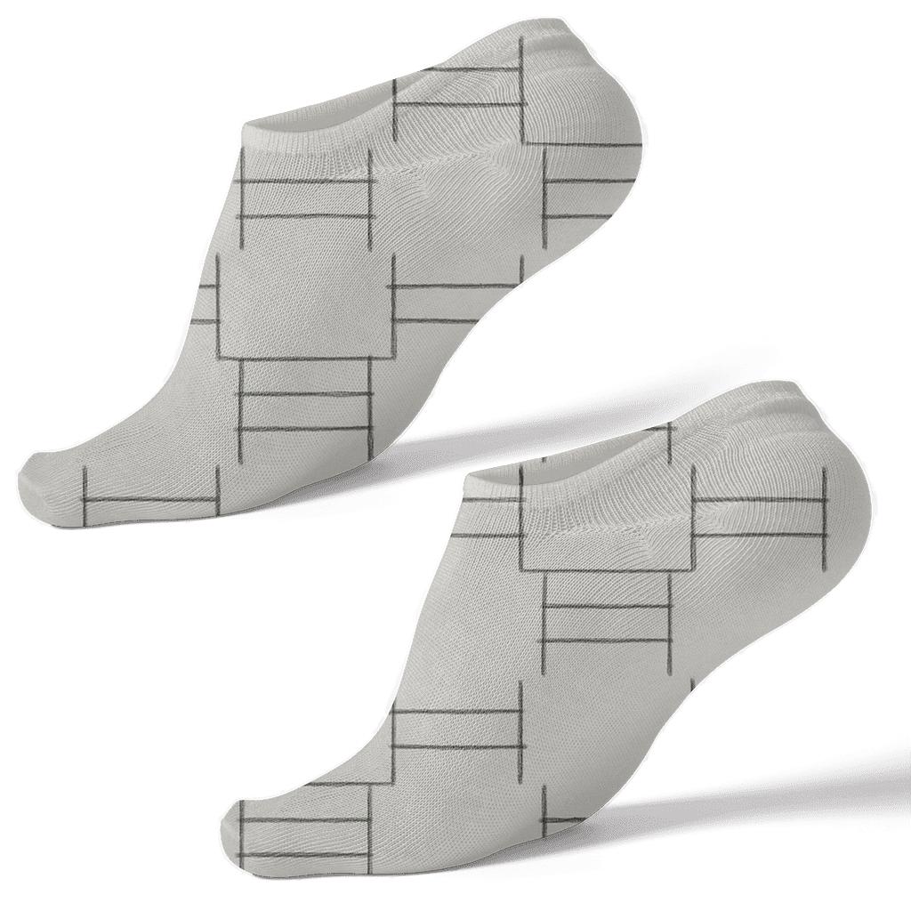 Fine Ladder Shift custom ankle socks