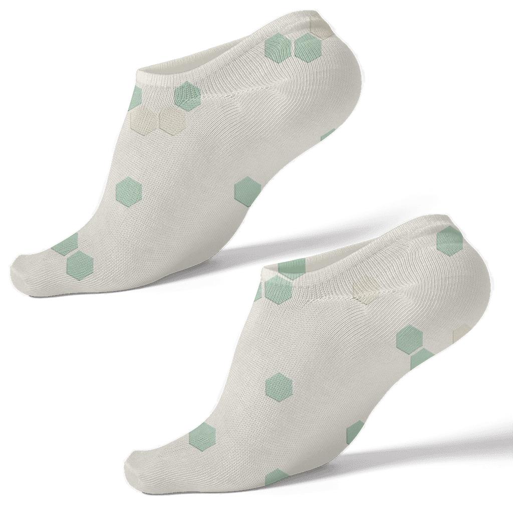 Micro Hex Scatter custom ankle socks