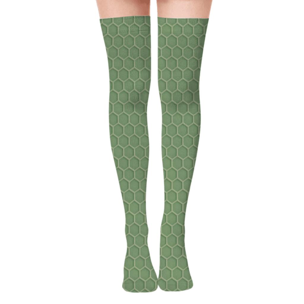 Calm Cellular Mesh stylish fashion over-the-knee socks