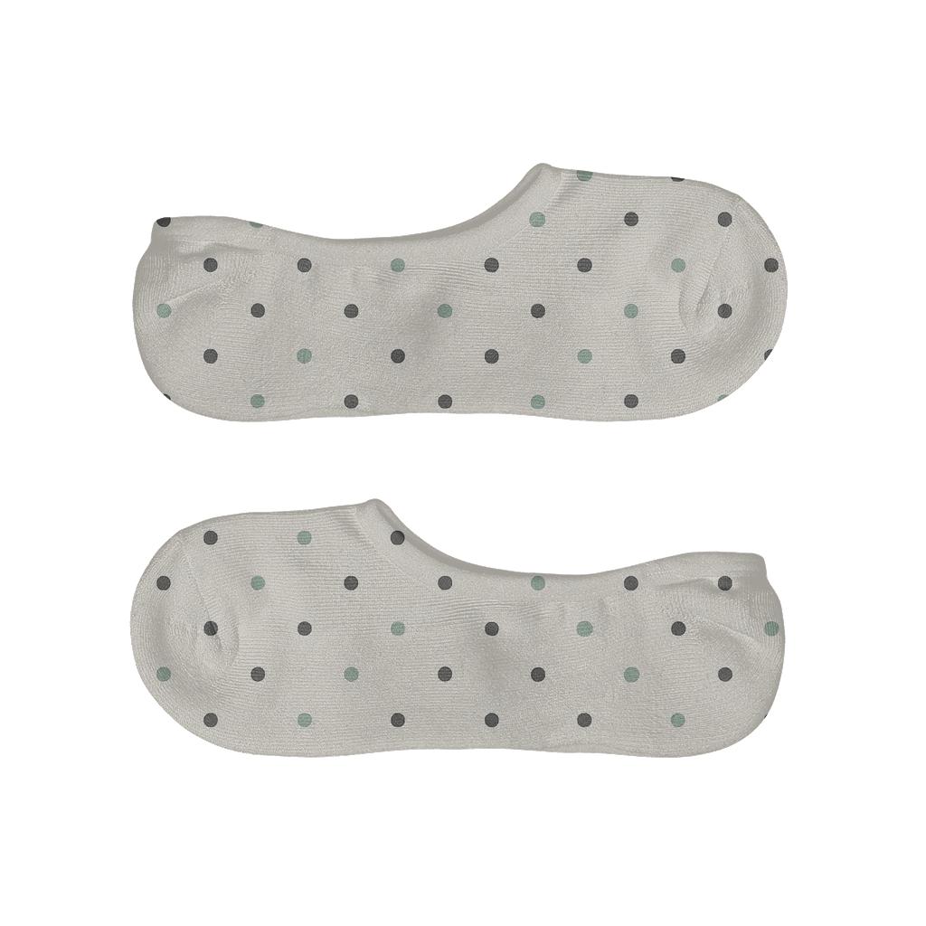 Tiny Dot Relay designer print no-show socks
