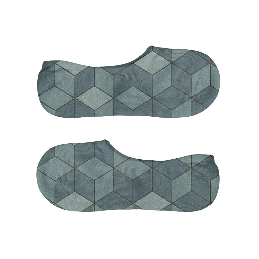 Light Prism Tessellate anti-slip no-show socks