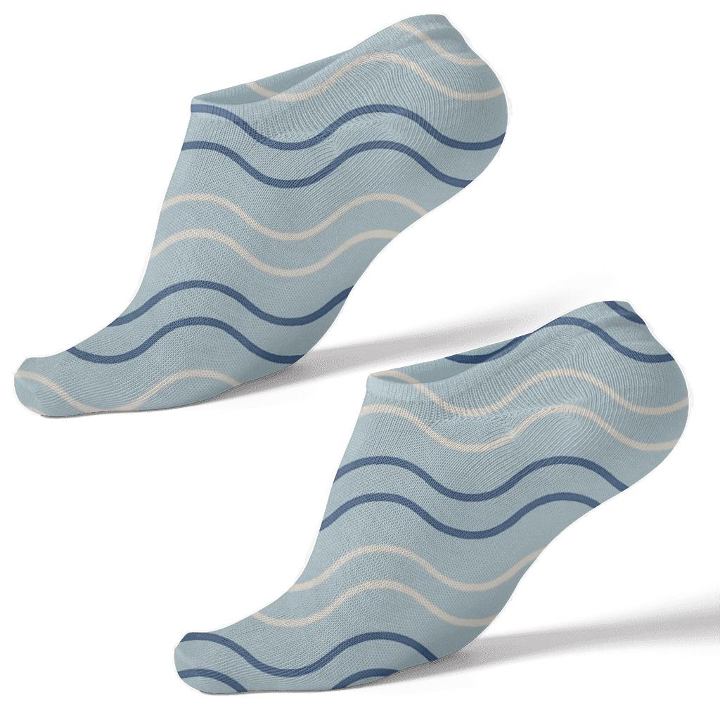 Quiet Wave Repeat soft everyday ankle socks