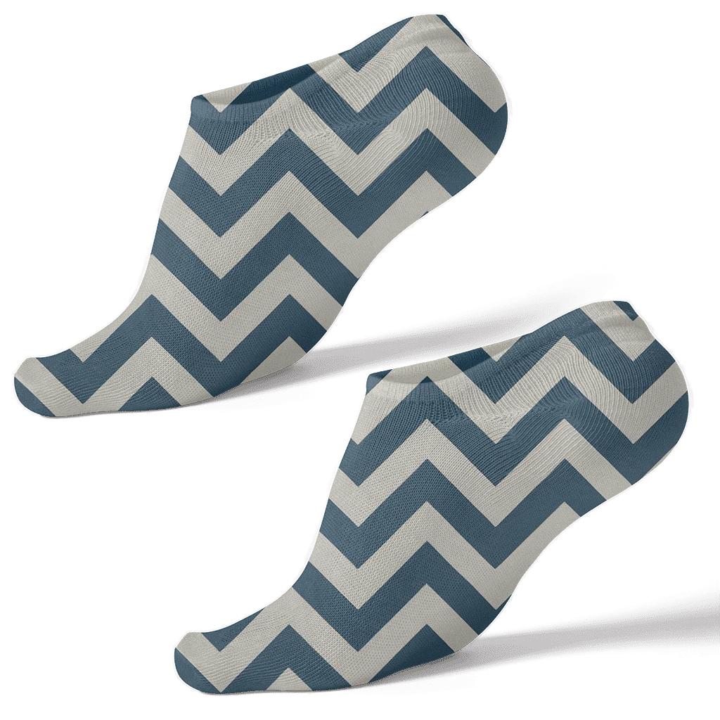 Micro Chevron March stylish athletic ankle socks