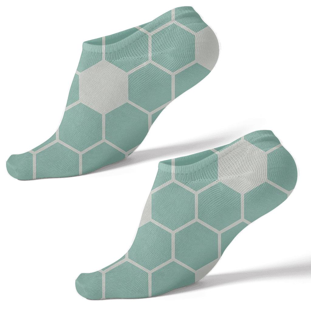 Micro Hex Scatter trendy patterned ankle socks