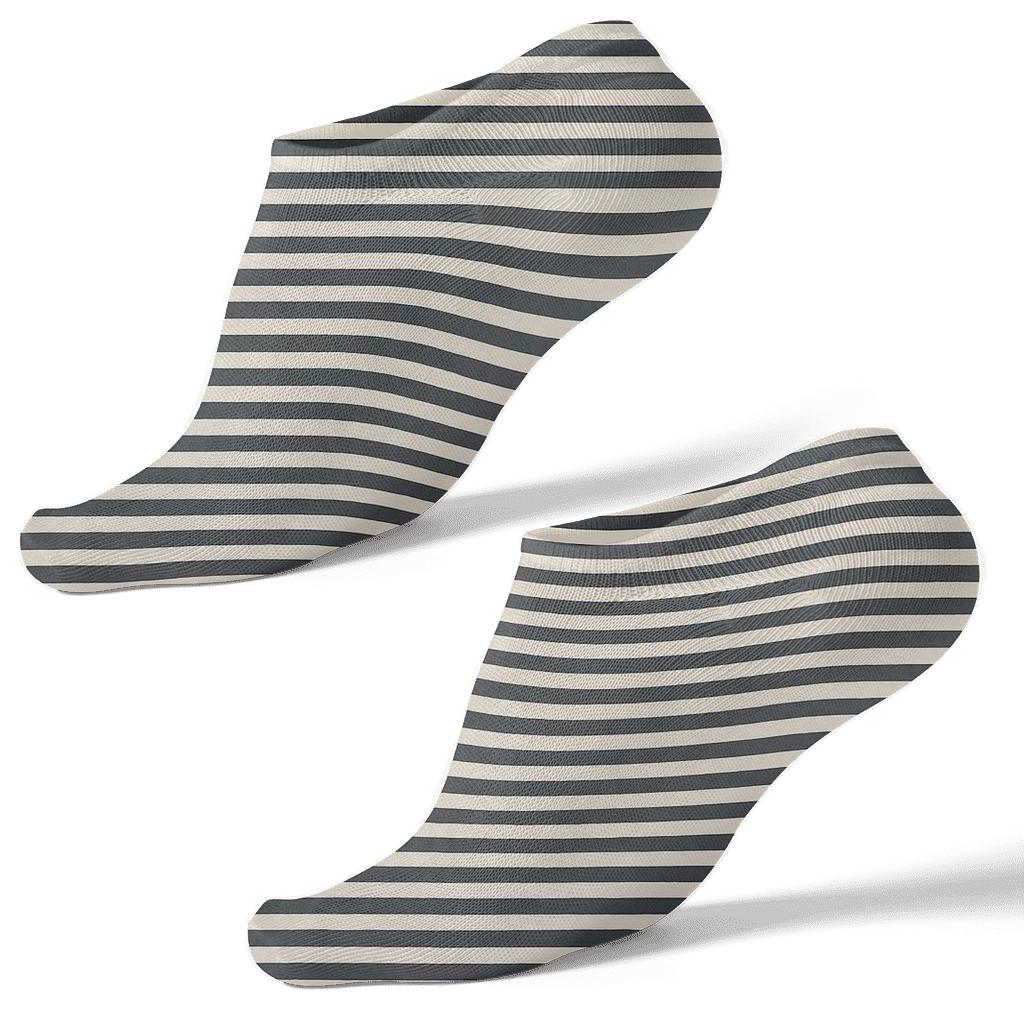 Subtle Moire Bands personalized ankle socks