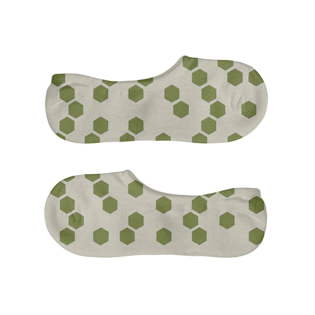 Micro Hex Scatter personalized no-show socks