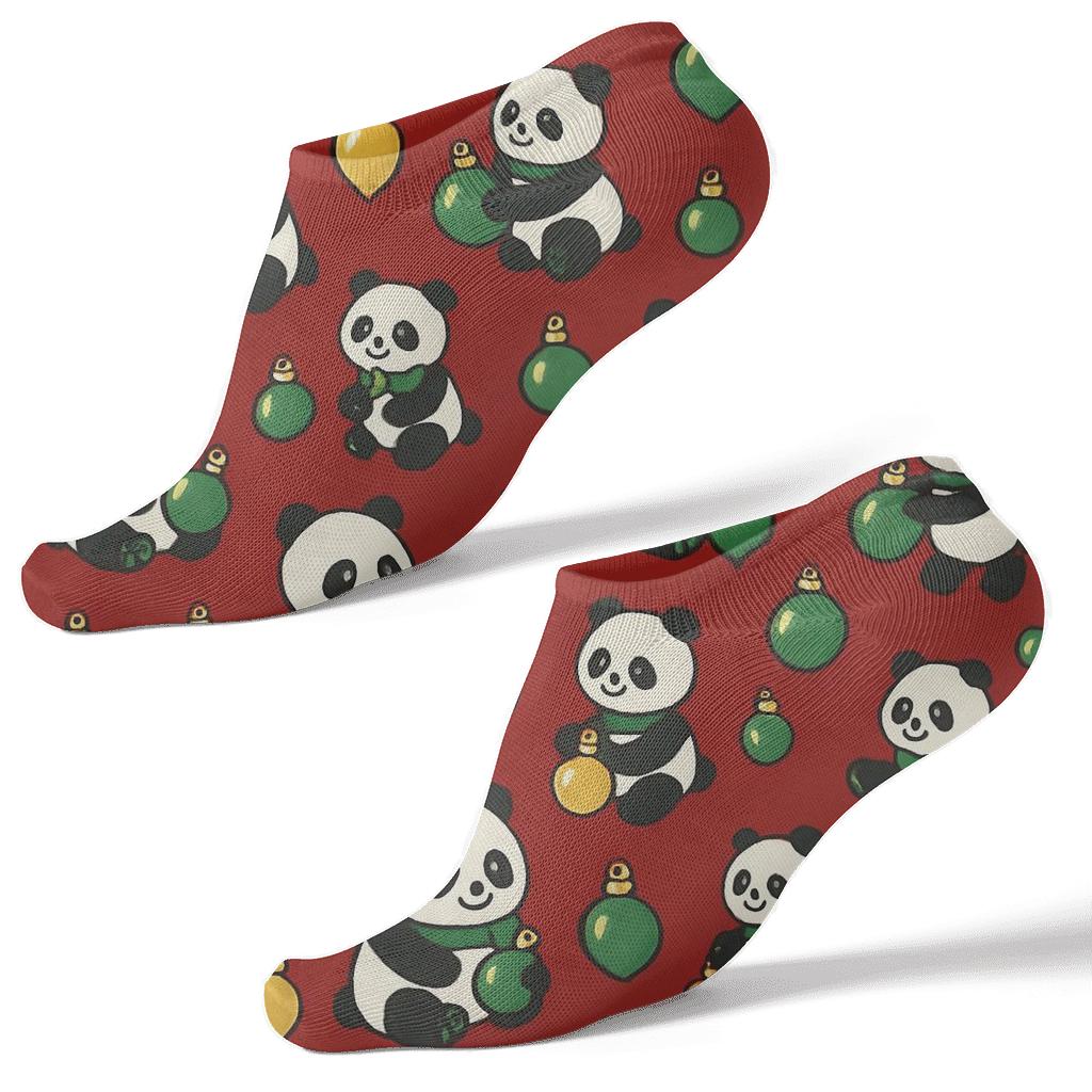 Panda Ornament Scatter Socks stylish athletic ankle socks