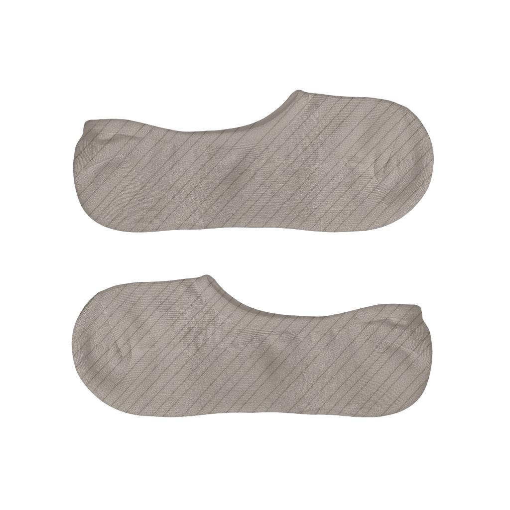 Plain Hatch Study designer print no-show socks