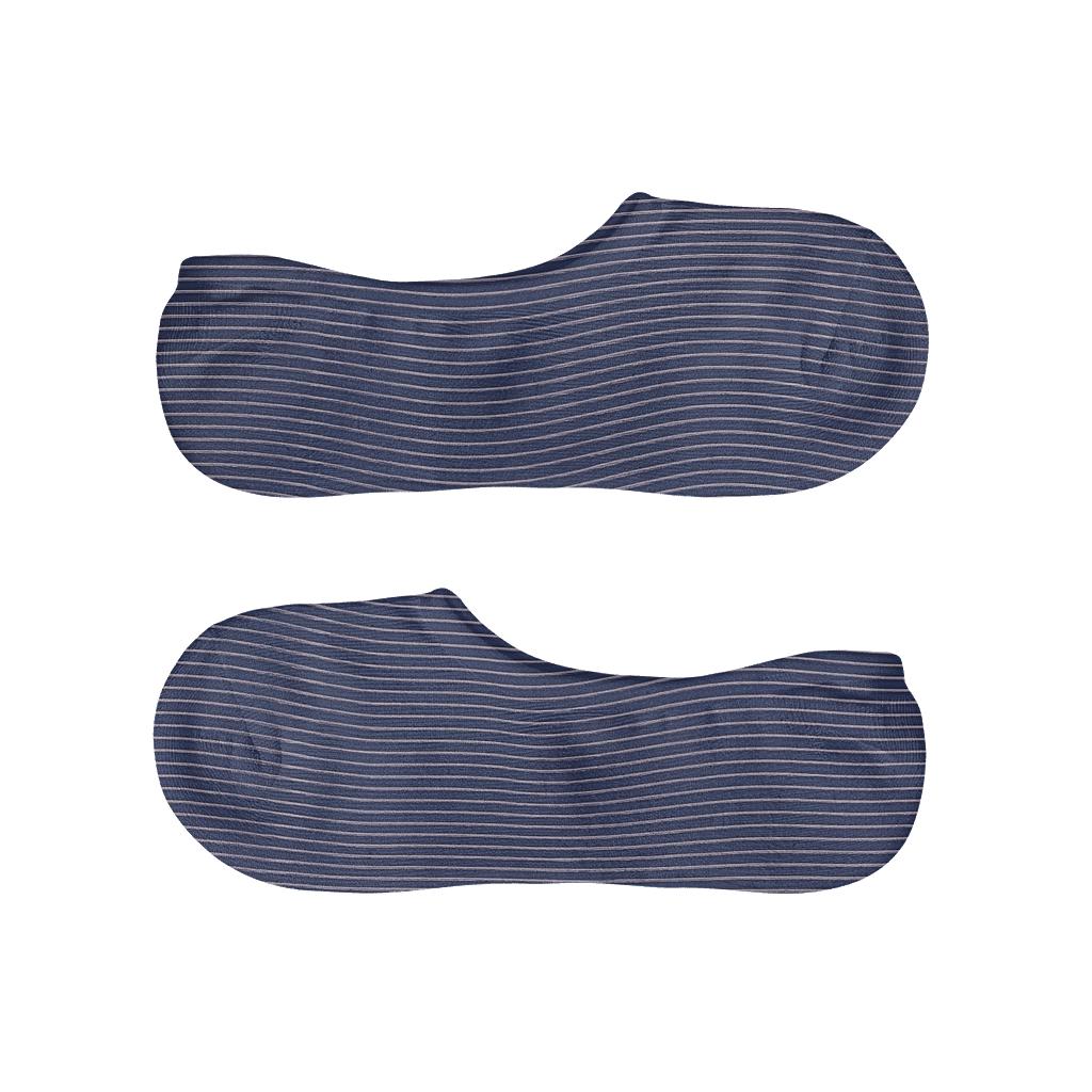 Subtle Moire Bands personalized invisible socks