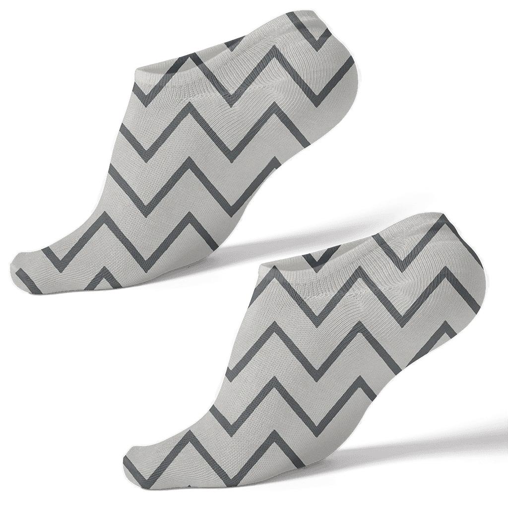 Slim Chevron March trendy patterned ankle socks