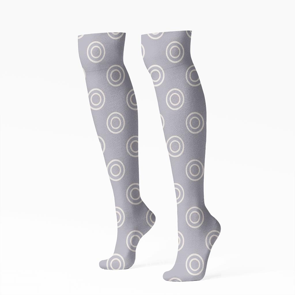 Small Ring Interval personalized knee-high socks