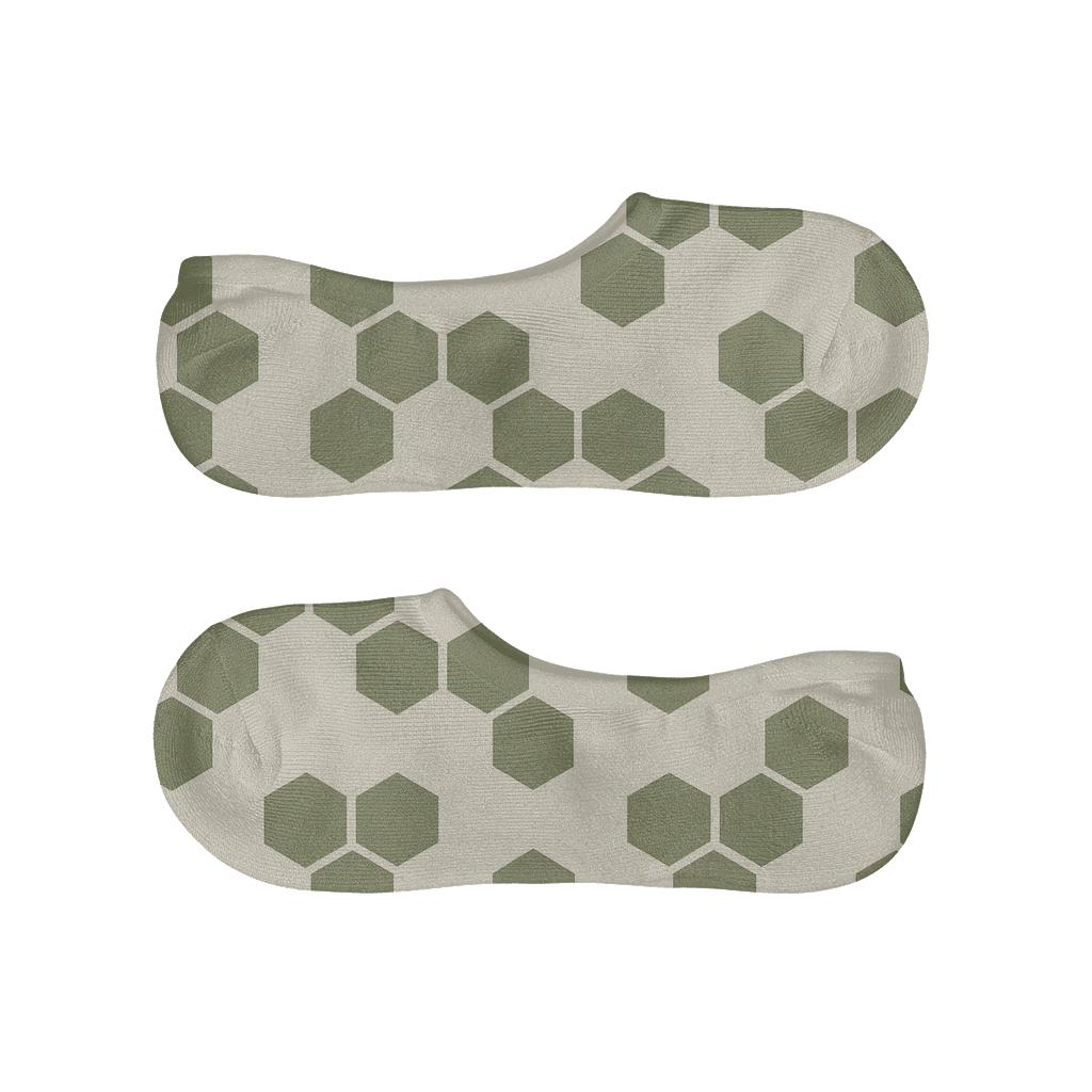 Micro Hex Scatter low cut no-show socks