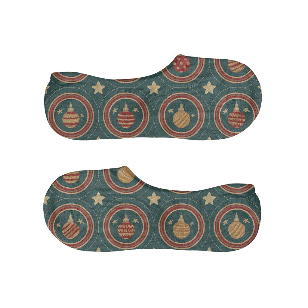 Ornament Concentric Mosaic low cut no-show socks