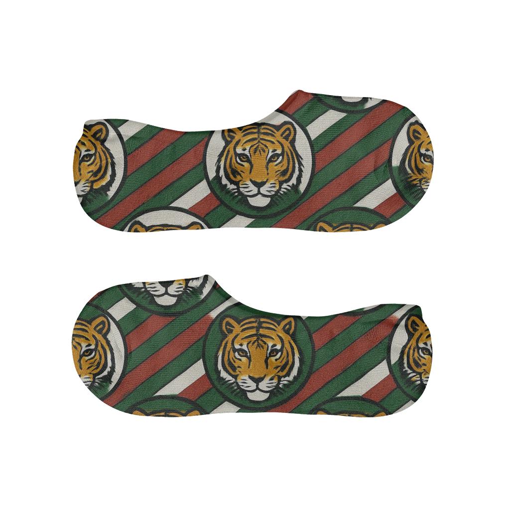 Tiger Candy Stripe Alternation breathable no-show socks