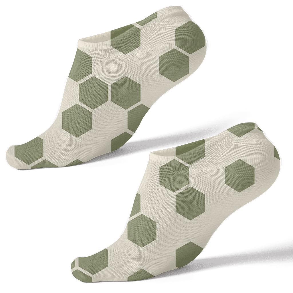 Micro Hex Scatter personalized ankle socks