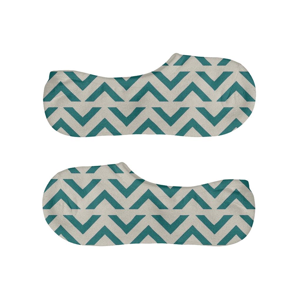 Slim Chevron March anti-slip no-show socks
