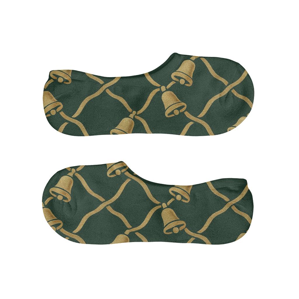 Golden Bell Lattice anti-slip no-show socks