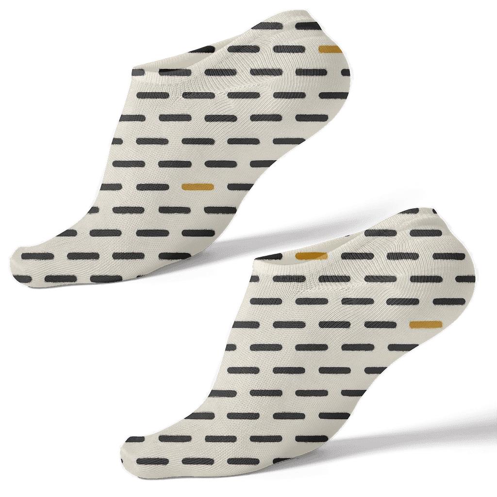 Even Dash Sequence trendy patterned ankle socks