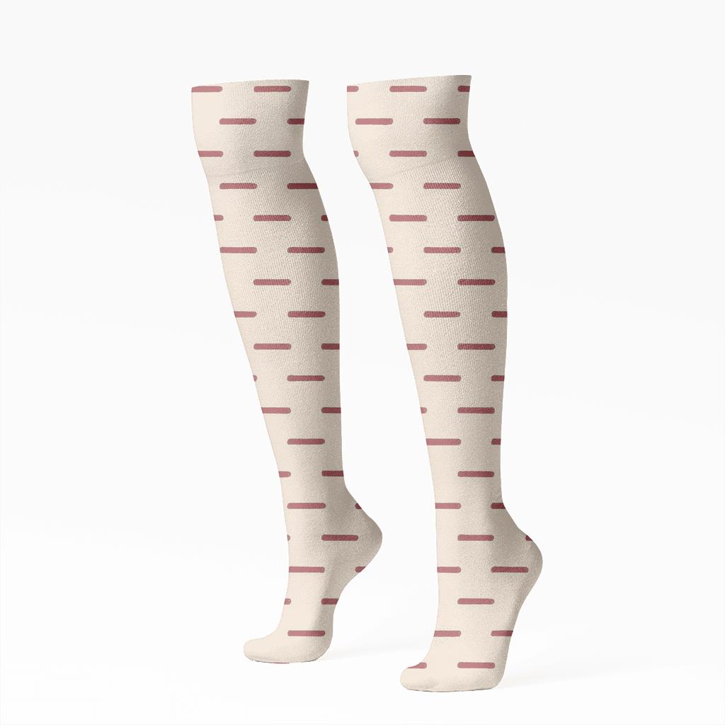 Even Dash Sequence comfortable cotton knee-high socks