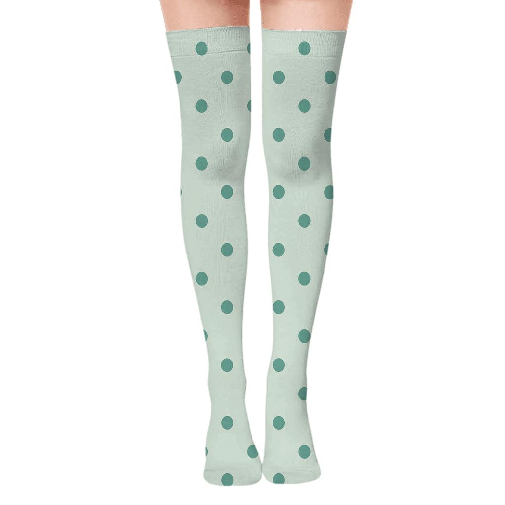 Tiny Dot Relay trendy patterned over-the-knee socks