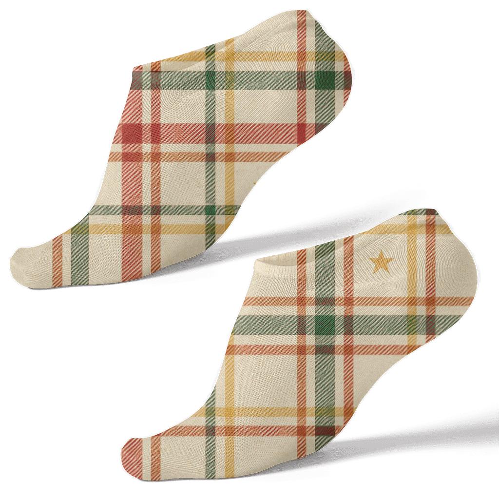 Plaid Carol Harmony soft everyday ankle socks
